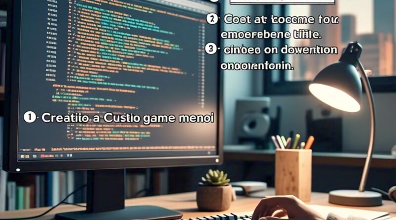 Step-by-Step Guide: Create a Custom Game Menu with GitHub.io